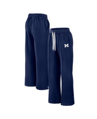 Fanatics - Women's Navy Michigan Wolverines Prime Supersoft Fleece Flaired Sweatpants