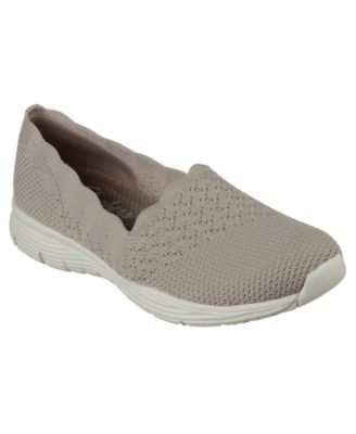 Skechers - Women's Max Cushioning Seager - Stat Slip-On Wide Width Casual Sneakers from Finish Line
