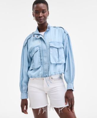 On 34th - Women's Chambray Cropped Jacket