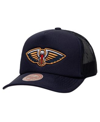 Mitchell & Ness - Men's Navy New Orleans Pelicans Core Evergreen OTC Trucker Adjustable Hat