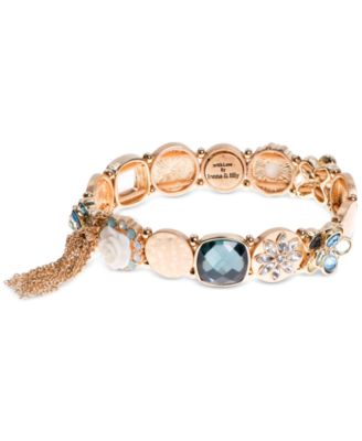 lonna & lilly - Gold-Tone Multi-Crystal Link Bracelet