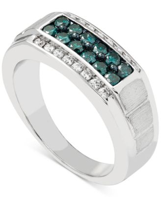 Macy's - Men's Diamond (1 ct. t.w.) Ring in 10k White Gold
