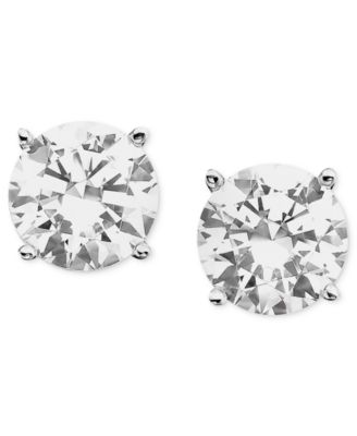 Macy's - Diamond Stud Earrings (1/4 to 1 1/2 ct. t.w.) in 18k White Gold