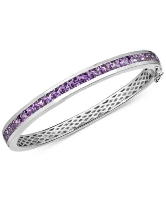 Macy's - Gemstone Bangle Bracelet in Sterling Silver