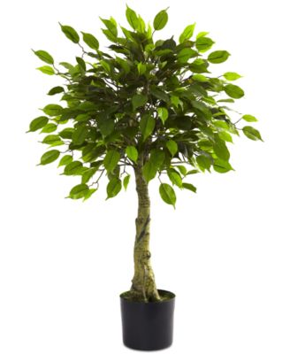 Nearly Natural - 3' Artificial Ficus UV-Resistant Indoor/Outdoor Tree