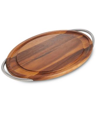 Nambé - Braid Carving Board with Side Handles