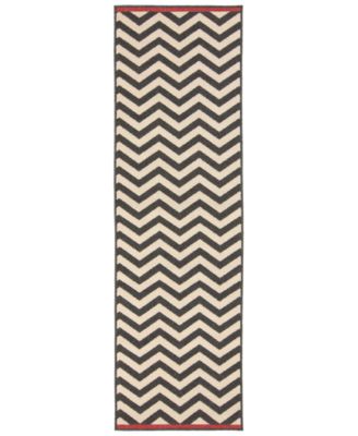 Surya - Alfresco ALF-9646 Black 2'3" x 11'9" Runner Area Rug