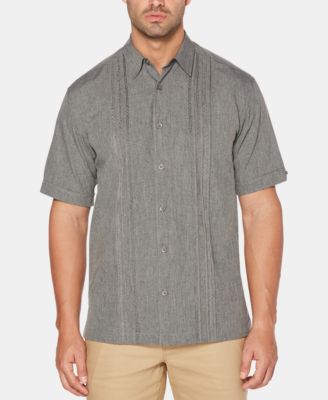 Cubavera - Men's Geo Print Embroidered Shirt