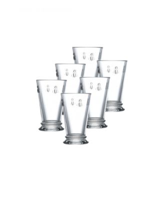 La Rochère - Set of 6 Napoleonic Bee Highball Glasses