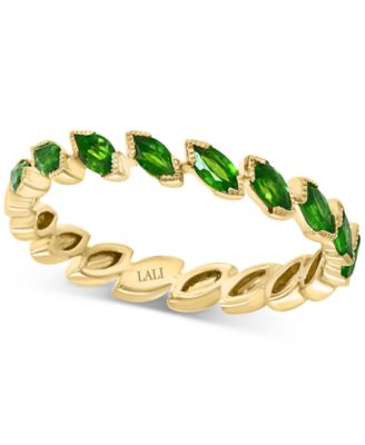 LALI Jewels - Emerald Marquise Band (3/4 ct. t.w.) in 14k Gold (Also Available in Ruby)