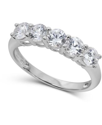 Arabella - Cubic Zirconia Ring in 14k White Gold