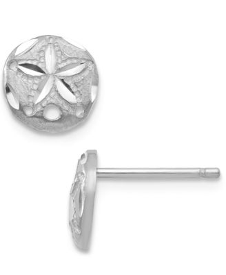 Macy's - Sand Dollar Stud Earrings in 14k White Gold