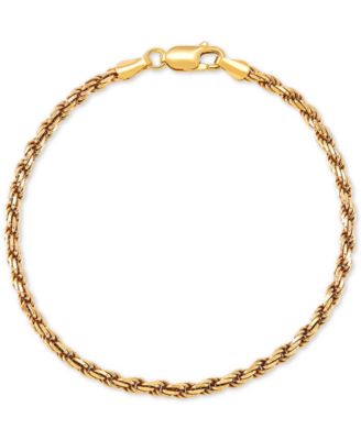 Giani Bernini - Rope Link Chain Bracelet in 18k Gold-Plated Sterling Silver or Sterling Silver