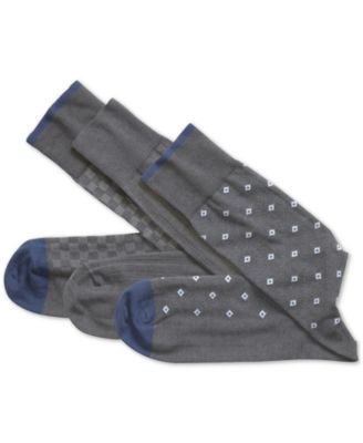 Johnston & Murphy - Men's 3-Pk. Assorted Print Socks