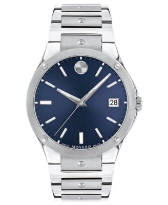 Movado - Men's Swiss SE Stainless Steel Bracelet Watch 41mm