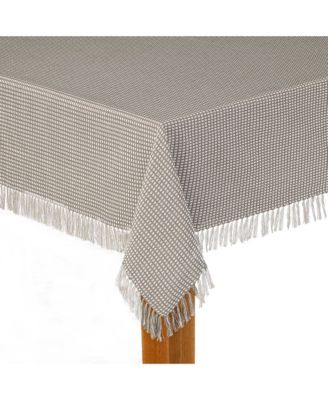 Lintex - Homespun Grey 100% Cotton Tablecloth 60"X102"