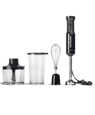 NutriBullet - Immersion Blender with Blending Cup, Chopper & Whisk Attachments