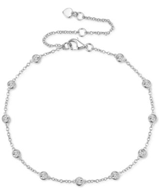 Macy's - Diamond Bezel Chain Bracelet (1/10 ct. t.w.)