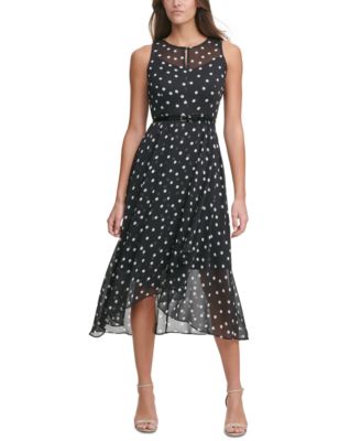 Tommy Hilfiger - Belted Chiffon Midi Dress