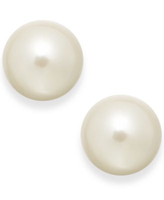 Charter Club - Imitation Pearl (12mm) Stud Earrings