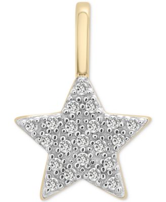 Wrapped - Diamond Star Charm Pendant (1/20 ct. t.w.) in 10k Gold