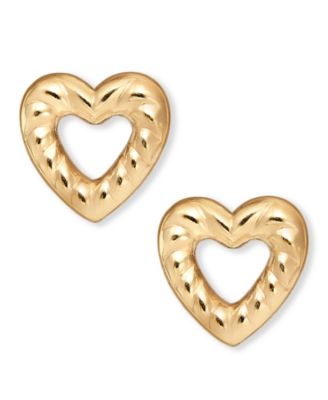 Lola Ade - 14k Gold-Plated Open Heart Stud Earrings