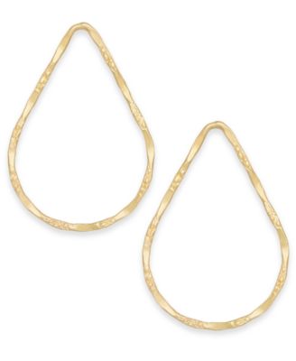 Lola Ade - 14k Gold-Plated Medium Open Teardrop Stud Earrings