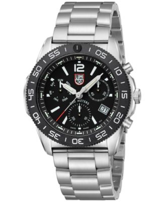 Luminox - Men's Swiss Chronograph Pacific Diver Stainless Steel Bracelet Watch 44mm