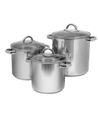 Sedona Kitchen - 3-Pc. Stainless Steel Stockpot Set