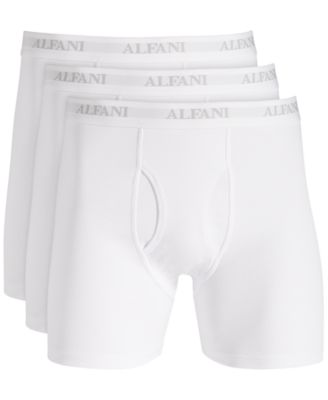 Alfani - Men's Regular-Fit Solid Boxer Briefs, Pack of 4