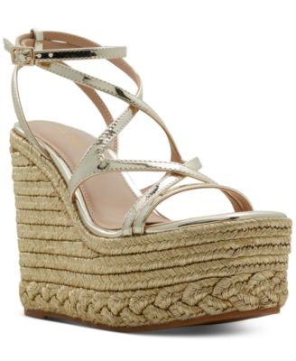 ALDO - Women's Portofino Strappy Platform Wedge Sandals