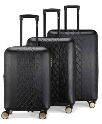 Badgley Mischka - Diamond 3 Piece Expandable Luggage Set