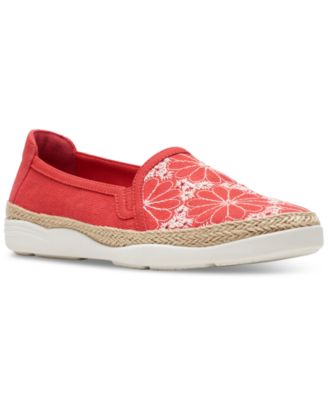 Clarks - Women's Elaina Harbor Embroidered Jute-Trimmed Flats