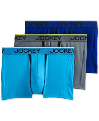 Jockey - Men's 3-Pk. Chafe-Proof Pouch Microfiber Trunks