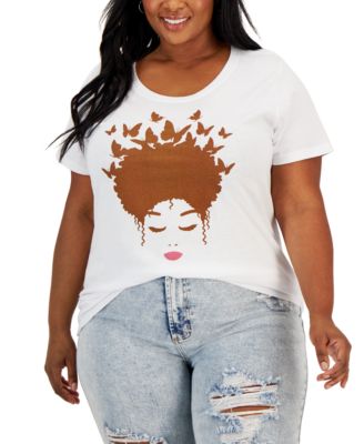 Hybrid Apparel - Trendy Plus Size Graphic-Print T-Shirt