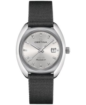 Certina - Men's Swiss Automatic DS-2 Gray Synthetic Strap Watch 40mm