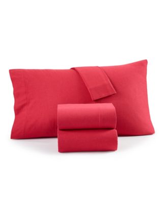 Charter Club - Solid Flannel Cotton Sheet Sets, Created for Macy's
