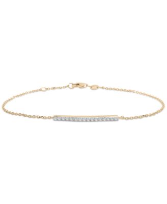 Wrapped - Diamond Bar Bracelet (1/10 ct. t.w.) in 14k Gold
