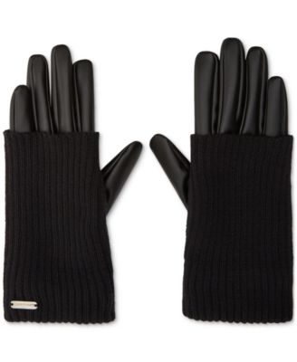 Steve Madden - Women's Mixed-Media Gloves