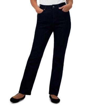 Style & Co - Petite High-Rise Straight-Leg Jeans