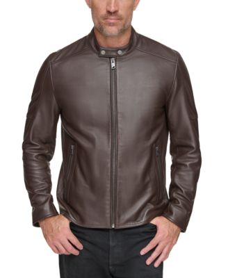 Marc New York - Men's Viceroy Sleek Leather Racer Jacket