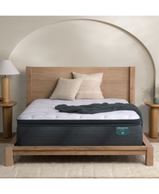 Beautyrest - Harmony Cypress Bay 14.75" Plush Pillow Top Mattress Set - Queen