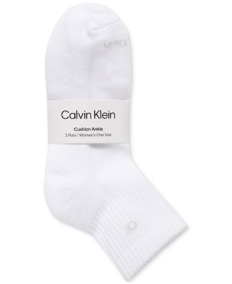 Calvin Klein - Women's 3-Pk. Cushion Quarter Socks