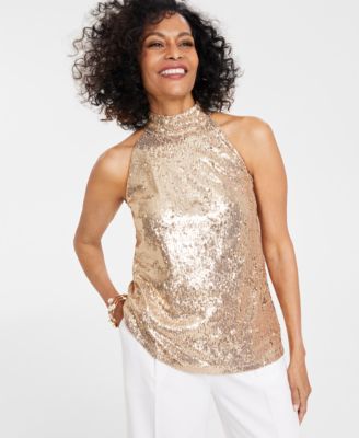 I.N.C. International Concepts - Women's Sequin Halter Top