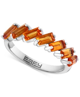 EFFY Collection - Peridot Emerald-Cut Statement Ring (1-1/2 ct. t.w.) in Sterling Silver