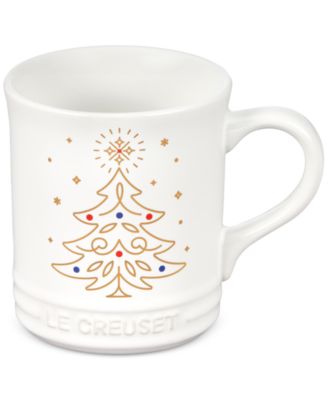 Le Creuset - Noel Collection 14-Oz. Stoneware Tree Coffee Mug