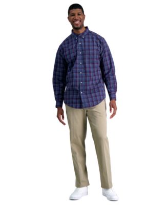 Haggar - Men's Big & Tall Premium Classic-Fit Performance Stretch Non-Iron Flat-Front Dress Pants