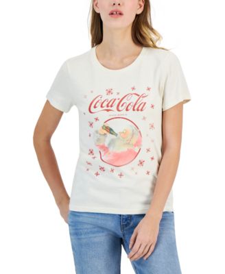 Lucky Brand - Women's Coke Santa Snow Cotton Crewneck T-Shirt