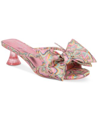Circus NY by Sam Edelman - Women's Natalina Bow Kitten-Heel Dress Sandals