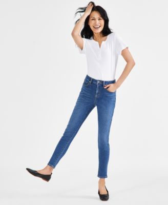 Style & Co - Women's Mid-Rise Curvy Skinny Jeans